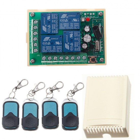HCS301 433MHz Rolling Code Remote Control Switch Wireless Power Supply Relay Receiver Module HCS301 433MHz Rolling Code Remote Control Switch Wireless Power Supply Relay Receiver Module