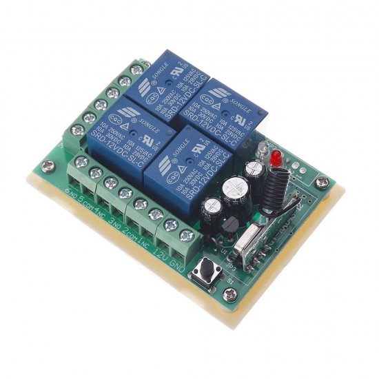 HCS301 433MHz Rolling Code Remote Control Switch Wireless Power Supply Relay Receiver Module