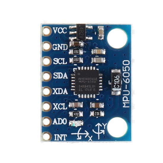 IIC I2C GY-521 MPU-6050 MPU6050 3-Axis Analog Gyroscope Sensors Accelerometer + 1.3 Inch LCD Module 3-5V DC