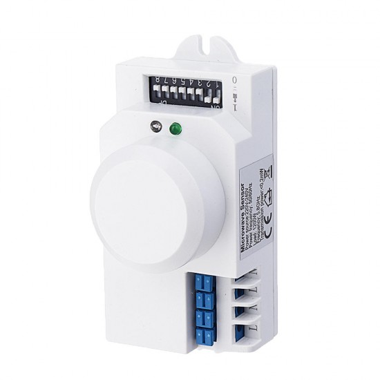 Intelligent Microwave Sensor Switch AC220V-240V Human Body Induction Sensor Corridor Photoelectric Sensor