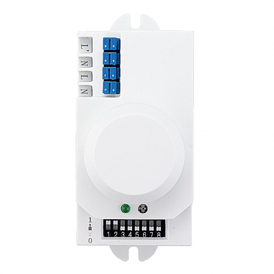 Intelligent Microwave Sensor Switch AC220V-240V Human Body Induction Sensor Corridor Photoelectric Sensor