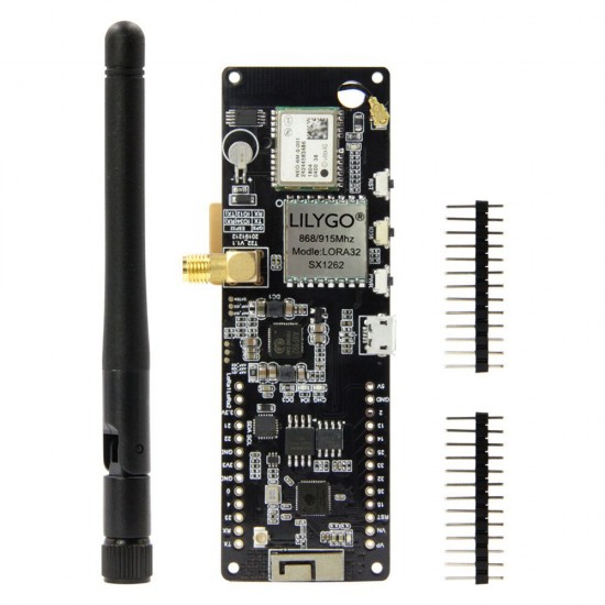 V1.1 SX1262 868Mhz ESP32 WiFi Wireless Bluetooth Module GPS NEO-6M SMA 32 18650 Battery Holder V1.1 SX1262 868Mhz ESP32 WiFi Wireless Bluetooth Module GPS NEO-6M SMA 32 18650 Battery Holder