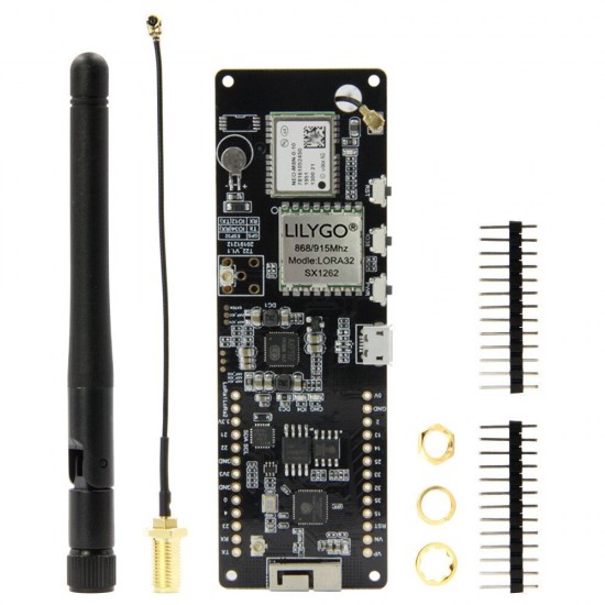 V1.1 SX1262 868/915MHz ESP32 WiFi Wireless Bluetooth Module GPS NEO-M8N IPEX 18650 Battery Holder V1.1 SX1262 868/915MHz ESP32 WiFi Wireless Bluetooth Module GPS NEO-M8N IPEX 18650 Battery Holder