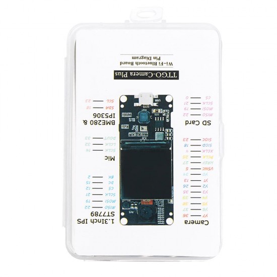 T-Camera Plus ESP32-DOWDQ6 8MB SPRAM OV2640 Camera Module 1.3 Inch Display With WiFi bluetooth Board T-Camera Plus ESP32-DOWDQ6 8MB SPRAM OV2640 Camera Module 1.3 Inch Display With WiFi bluetooth Board