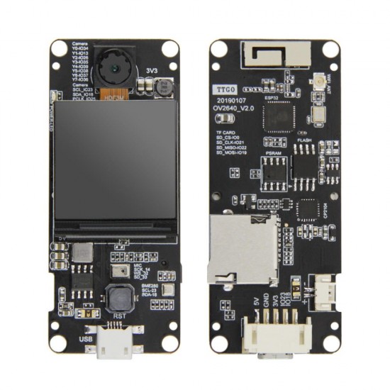 T-Camera Plus ESP32-DOWDQ6 8MB SPRAM OV2640 Camera Module 1.3 Inch Display With WiFi bluetooth Board T-Camera Plus ESP32-DOWDQ6 8MB SPRAM OV2640 Camera Module 1.3 Inch Display With WiFi bluetooth Board