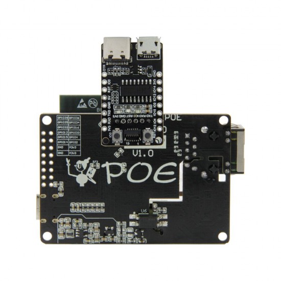 T-Internet-POE ESP32-WROOM LAN8720A Chip Ethernet Adapter And Downloader Expansion Board Programmable Hardware T-Internet-POE ESP32-WROOM LAN8720A Chip Ethernet Adapter And Downloader Expansion Board Programmable Hardware