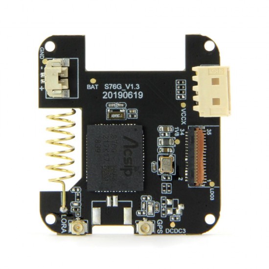 GPS+Lora(S76G) Bottom Programable PCB Expansion Board For Smart Box Development Module