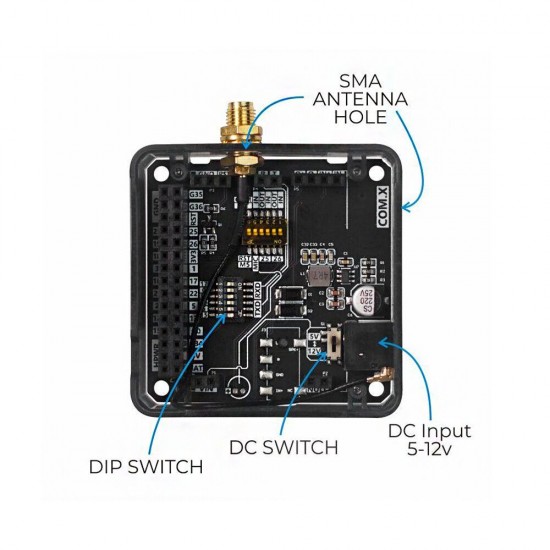 COM.LoRaWAN Module ESP32 Development Communication Module 868MHz ASR6501 Support LoRa