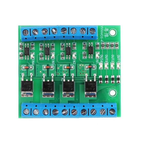 MOS FET F5305S 4 Channels Pulse Trigger Switch Control Module PWM Input Steady for Motor LED Diy Electronic Module MOS FET F5305S 4 Channels Pulse Trigger Switch Control Module PWM Input Steady for Motor LED Diy Electronic Module