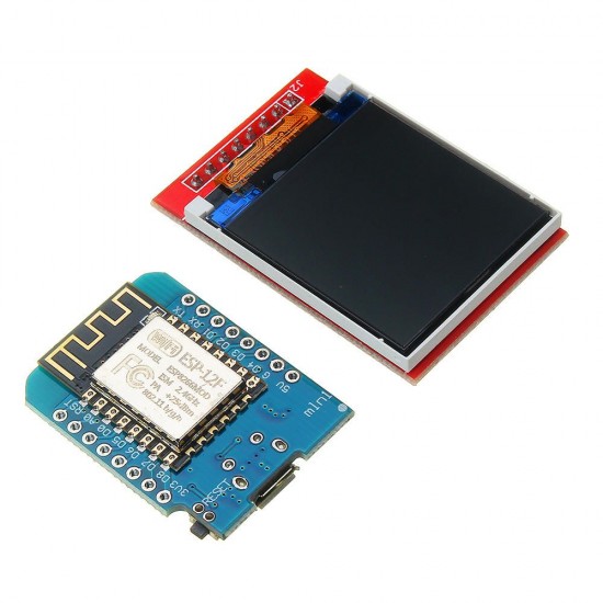 Mini D1 ESP-12F N ESP8266 Development Board + 1.44 inch TFT LCD Screen Module with DuPont Line Mini D1 ESP-12F N ESP8266 Development Board + 1.44 inch TFT LCD Screen Module with DuPont Line