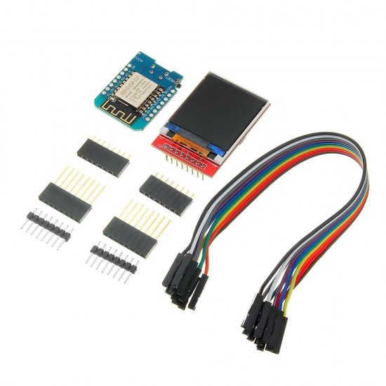 Mini D1 ESP-12F N ESP8266 Development Board + 1.44 inch TFT LCD Screen Module with DuPont Line Mini D1 ESP-12F N ESP8266 Development Board + 1.44 inch TFT LCD Screen Module with DuPont Line