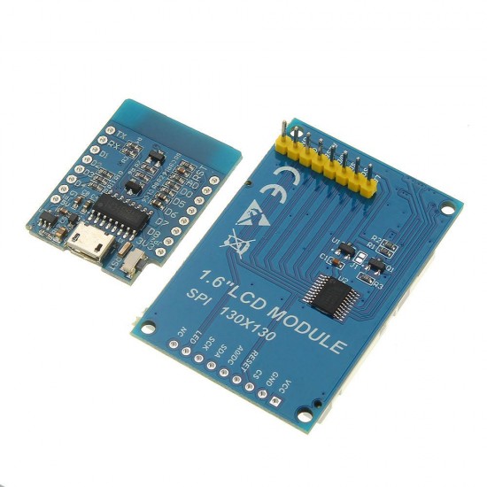 Mini D1 ESP-12F N ESP8266 Development Board + 1.6 inch TFT LCD Screen Module with DuPont Line for Arduino Mini D1 ESP-12F N ESP8266 Development Board + 1.6 inch TFT LCD Screen Module with DuPont Line for Arduino