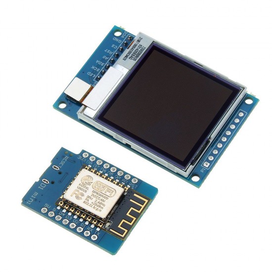 Mini D1 ESP-12F N ESP8266 Development Board + 1.6 inch TFT LCD Screen Module with DuPont Line for Arduino