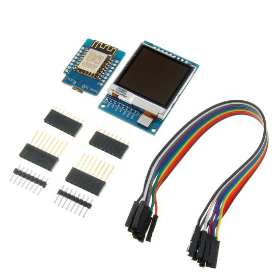 Mini D1 ESP-12F N ESP8266 Development Board + 1.6 inch TFT LCD Screen Module with DuPont Line for Arduino Mini D1 ESP-12F N ESP8266 Development Board + 1.6 inch TFT LCD Screen Module with DuPont Line for Arduino