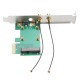 Mini WiFi 802.11n PCI-E To PCI-E Wireless Adapter Convert Card Mini WiFi 802.11n PCI-E To PCI-E Wireless Adapter Convert Card