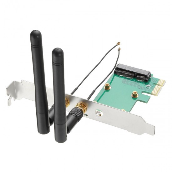 Mini WiFi 802.11n PCI-E To PCI-E Wireless Adapter Convert Card Mini WiFi 802.11n PCI-E To PCI-E Wireless Adapter Convert Card