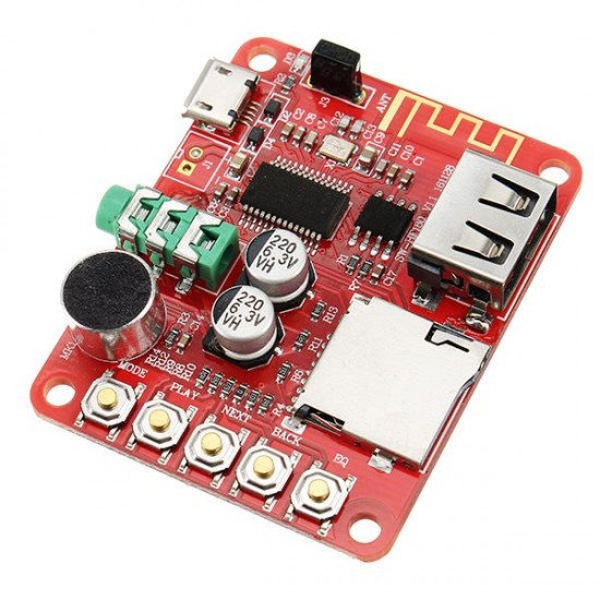 DC 5V bluetooth Speaker Receiver Board TF Card USB Decode Playback Board MP3 WMA WAV FLAC