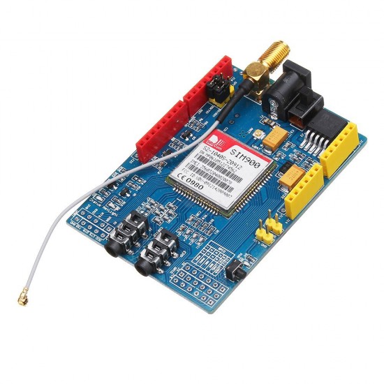 SIM900 Quad Band GSM GPRS Shield Development Board for Arduino - products that work with official Arduino boards