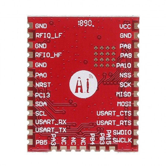 SX1278 Wireless Module RHF78-052 LoRaWAN Node Module Integrated STM32 Low Power Long Distance 433MHz 470 MHz SX1278 Wireless Module RHF78-052 LoRaWAN Node Module Integrated STM32 Low Power Long Distance 433MHz 470 MHz