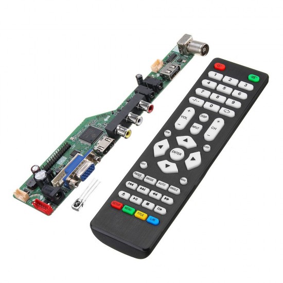 T.SK105A.03 Universal LCD LED TV Controller Driver Board TV/PC/VGA/HDMI/USB With Remote T.SK105A.03 Universal LCD LED TV Controller Driver Board TV/PC/VGA/HDMI/USB With Remote