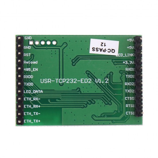 Three 3 Channel Serial Port to Ethernet Module TTL Level Support DHCP WEB Configuration USR-TCP232-ED2