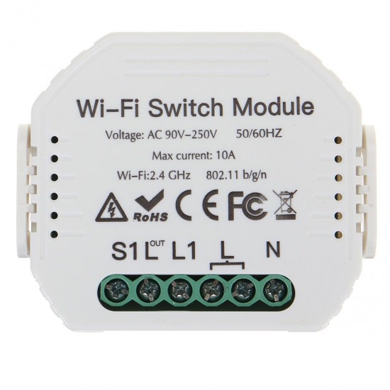 Wireless WiFi Smart Wall Timer Switch Module Work For Alexa For Google Home App