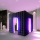 110V 8.2ft Two Door Multi-color LED Inflatable Photo Booth Enclosure Tent with Remote Control Air Tent Wedding Party Christmas Outdoor 110V 8.2ft Two Door Multi-color LED Inflatable Photo Booth Enclosure Tent with Remote Control Air Tent Wedding Party Christmas Outdoor