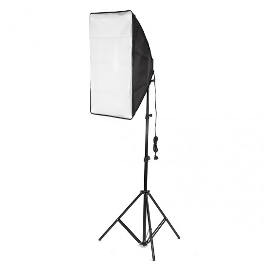 2x Studio Photography Video Softbox Light Stand Lighting Kit 50x70cm