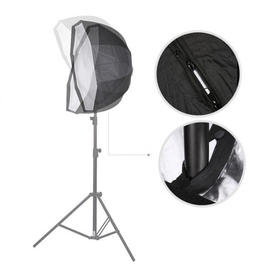 Portable 120cm Octagon Softbox Umbrella Brolly Reflector for Speedlight Flashlight