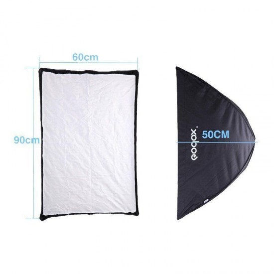 Portable 60 x 90cm Umbrella Photo Softbox Reflector for Flash Speedlight