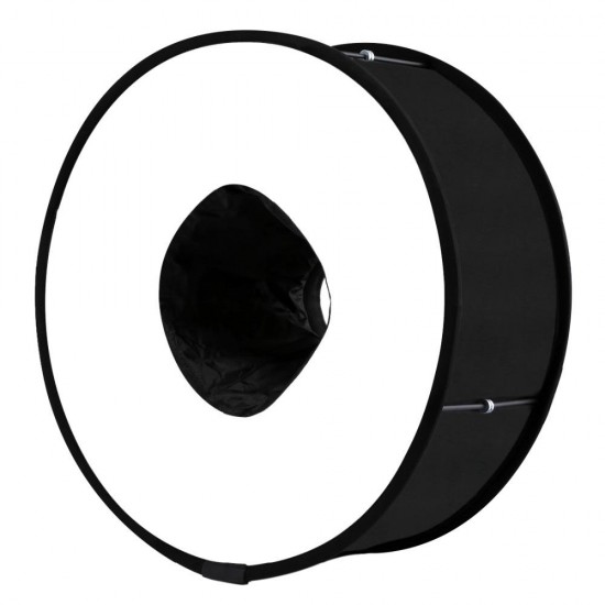 PU5145 45cm Ring Softbox Speedlight Round Style Flash Light Foldable Soft Flash Light Diffuser