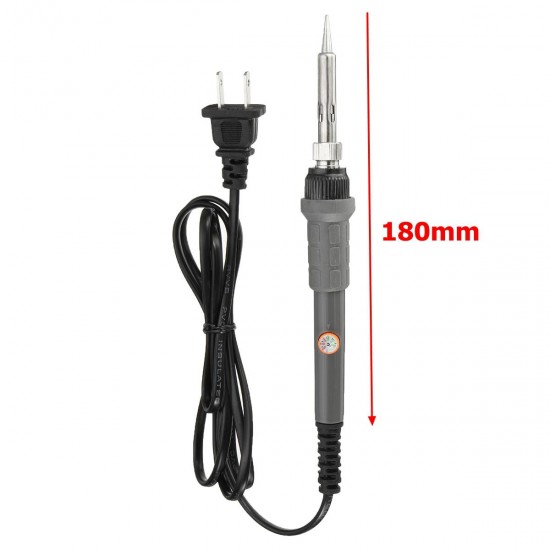 110V 60W Adjustable Temperature Electric Soldering Iron Welding Rework Tool Kit