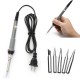 110V Adjustable Electric Temperature Welding Solder Iron Tool Solder with 5Pcs Tips