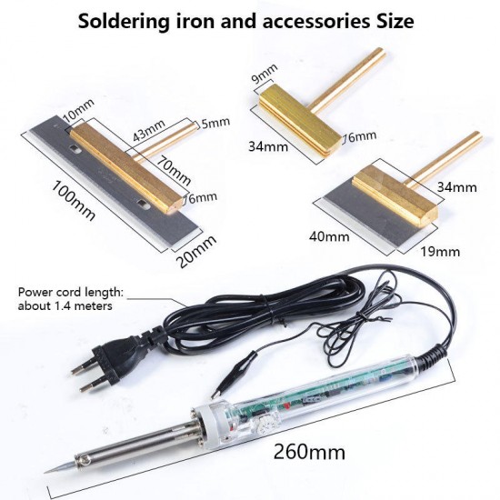 19Pcs 220V Adjustable Solder Iron 60W All Copper Extrusion Head with Hot Strip LCD Line Maintenance Tools EU Plug 19Pcs 220V Adjustable Solder Iron 60W All Copper Extrusion Head with Hot Strip LCD Line Maintenance Tools EU Plug