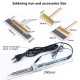 19Pcs 220V Adjustable Solder Iron 60W All Copper Extrusion Head with Hot Strip LCD Line Maintenance Tools EU Plug 19Pcs 220V Adjustable Solder Iron 60W All Copper Extrusion Head with Hot Strip LCD Line Maintenance Tools EU Plug