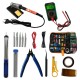 23Pcs 60W Wood Burning Pen Tool Soldering Stencil Iron Craft Pyrography Kit With Multimeter