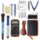 25 In 1 60W Electric Solder Iron Welding Tool Kits Adjustable Temperature Multimeter