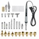 29Pcs 110V Wood Burning Pen Set Stencil Soldering Iron Tools Kit Pyrography Craft New Digital Engraving Soldering Iron Set 29Pcs 110V Wood Burning Pen Set Stencil Soldering Iron Tools Kit Pyrography Craft New Digital Engraving Soldering Iron Set