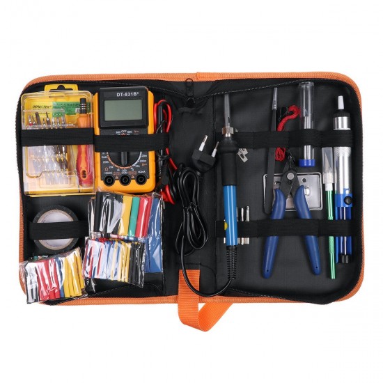 379Pcs/Set 60W Electric Soldering Tool Kit 110V Welding Desoldering Pump Set 379Pcs/Set 60W Electric Soldering Tool Kit 110V Welding Desoldering Pump Set
