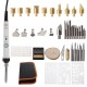 41Pcs 60W Electric Soldering Iron Wood Burning Pen Soldering Tools Kits 39x Assorted Tips Set Craft + Bag