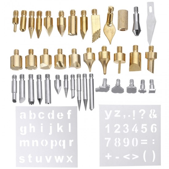 41Pcs 60W Wood Burning Pen Soldering Iron Tools Kit Stencil Pyrography Craft Tool 41Pcs 60W Wood Burning Pen Soldering Iron Tools Kit Stencil Pyrography Craft Tool
