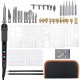 42Pcs 60W Wood Burning Pen Tool Soldering Stencil Iron Craft LCD Pyrography Soldering Tools Kit