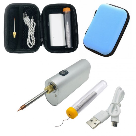 5V 10W Electric Soldering Iron Tool Kits Lithium Battery Portable Soldering Iron USB Charging Soldering Tool
