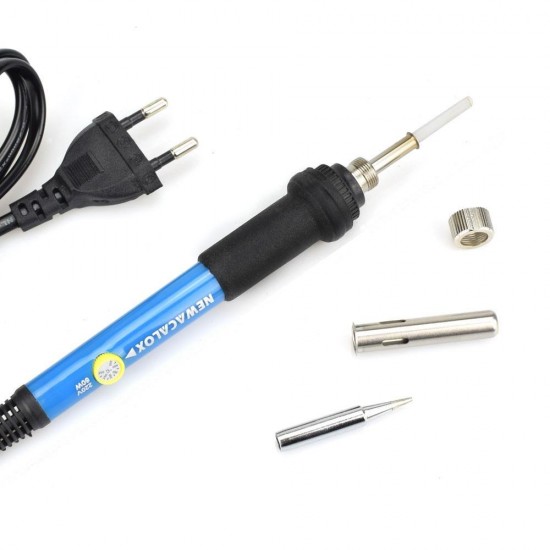 60W 110V 220V Adjustable Temperature Soldering Iron Tools Kit with 5 Tips Desoldering Pump Stand