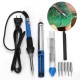 60W 110V Electric Soldering Iron Kit Adjustable Temperature Welding Starter Tool