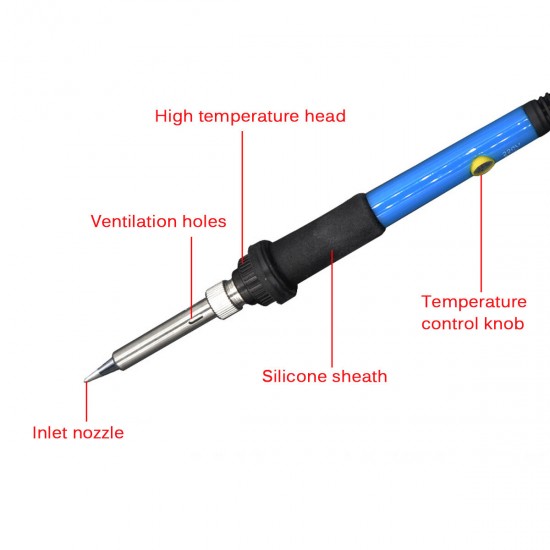 60W Electric Soldering Iron Kit Solder Welding Tool Stand Adjustable Temperature 60W Electric Soldering Iron Kit Solder Welding Tool Stand Adjustable Temperature
