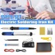 60W Electric Soldering Iron Kit Solder Welding Tool Stand Adjustable Temperature 60W Electric Soldering Iron Kit Solder Welding Tool Stand Adjustable Temperature