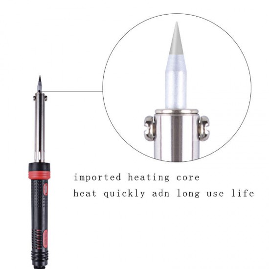 60W Electronic Solder Iron Tools Kit PC PCB Digital Soldering Iron Welding Tool with Light Heat Pencil US Plug/EU Plug