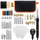 65Pcs 60W Electric Solder Iron Tool Kit Wood Burning Pen Carft Pyrography Welding Tips