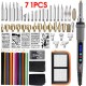 71Pcs Digital Engraving Soldering Iron Set for Constant Temperature Electric Soldering Iron Tools 71Pcs Digital Engraving Soldering Iron Set for Constant Temperature Electric Soldering Iron Tools